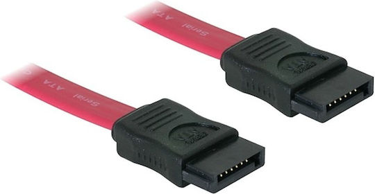 DeLock 7-Pin SATA II - 7-Pin SATA II Cable 30cm Κόκκινο (84247)