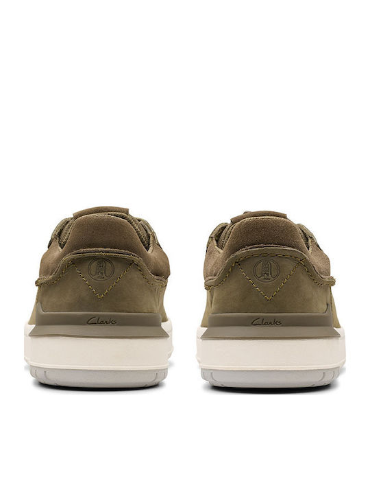 Ανδρικά Sneakers Λαδί Δέρμα Nubuck
