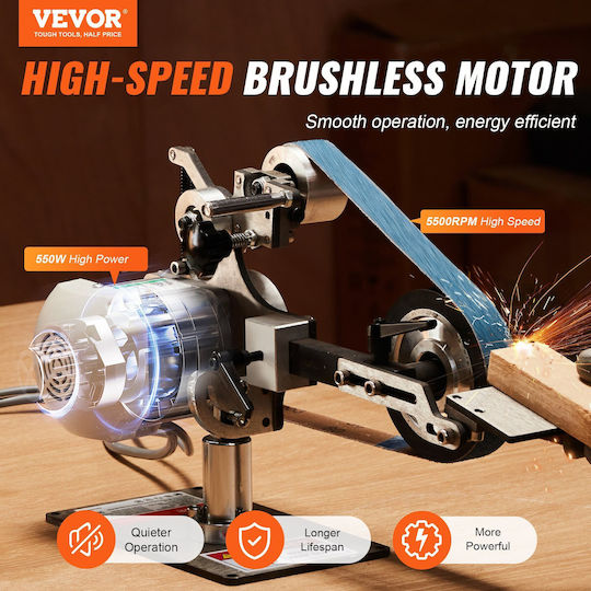 Vevor Μηχανήμα Επεξεργασίας Μετάλλου SDMC550W301ITG5FHV2 με Ισχύ 550 Watt