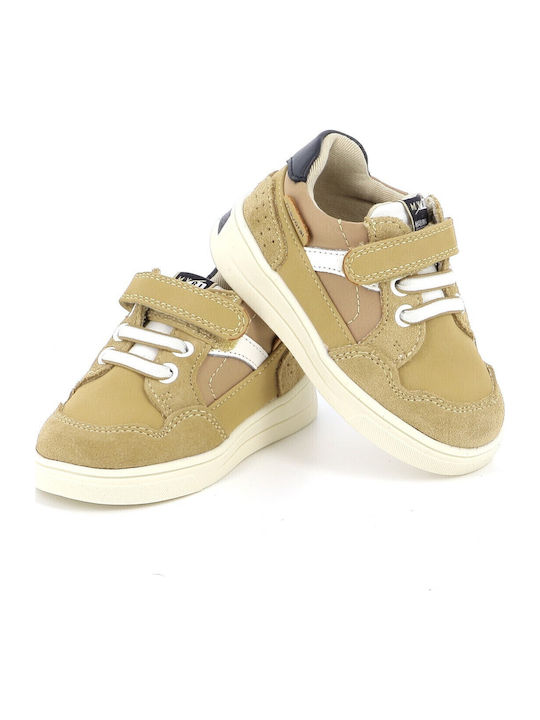 City Παιδικά Sneakers με Σκρατς Καφέ