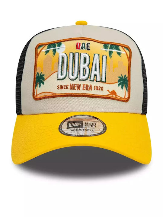 New Era License Plate 9Forty A-Frame Trucker Adjustable Cap 60595313 One Size Light Brown
