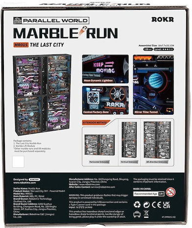 Rokr Παιχνίδι Κατασκευών Ξύλινo Robotime Series The Last City Led Edition για Παιδιά 8+ Ετών