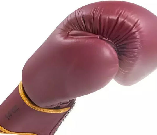 King Boxhandschuhe Leder für Kampf Rot
