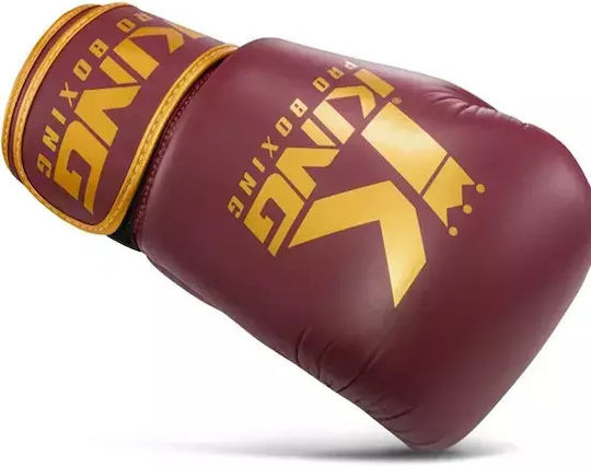 King Boxhandschuhe Leder für Kampf Rot