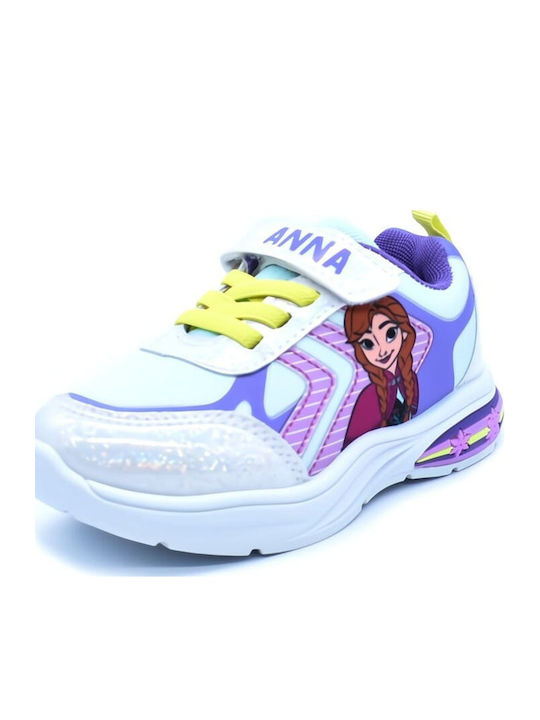 Kinder Sneakers Anatomisch mit Lichtern Weiß