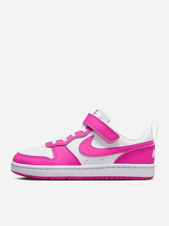 Court Borough Kinder Sneakers mit Klettverschluss Fuchsie