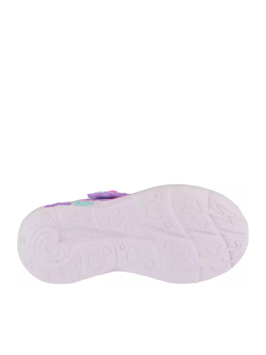 Snuggle Sneaks Skech Kids Sneakers with Scratch Purple