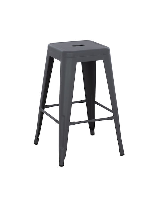 Табуретка Бар За външна употреба MELITA-PRO Сив 1бр 43x43x67см