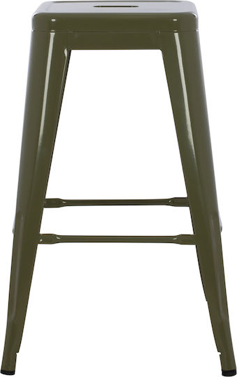 Табуретка Бар За външна употреба Dark Dark Olive Green 1бр 43x43x67см