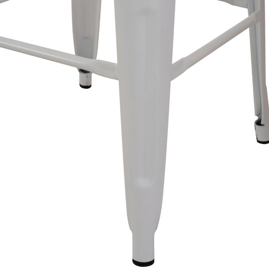 Табуретка Бар За външна употреба Melita-pro Белият шахмат 1бр 43x43x78см