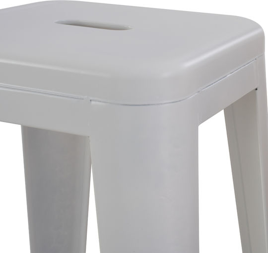Табуретка Бар За външна употреба Melita-pro Белият шахмат 1бр 43x43x78см
