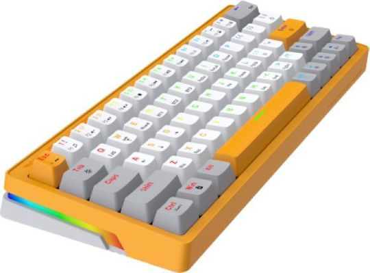 Armaggeddon GMK-100 Wireless Gaming Mechanical Keyboard 60% with Custom Linear switches and RGB lighting (English US) Summer