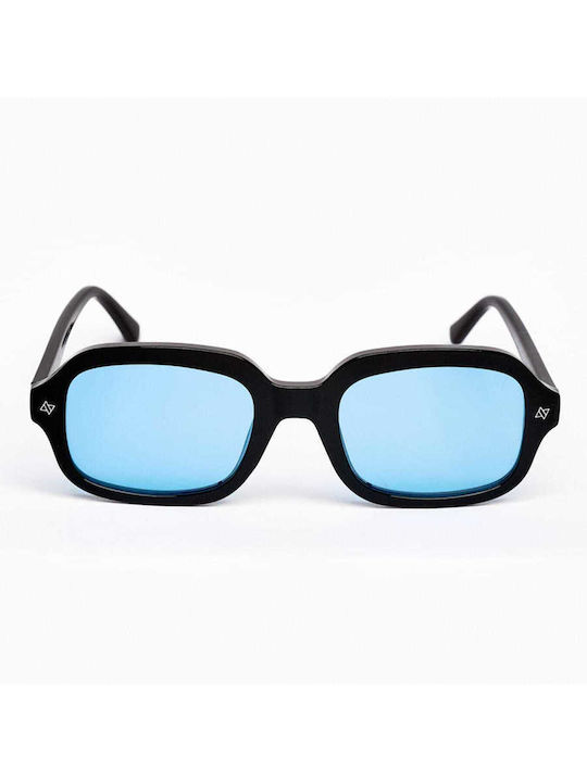 AV Sunglasses Unisex Γυαλιά Ηλίου με Μαύρο Κοκκάλινο Σκελετό και Γαλάζιο Φακό 120-ACE Black/Blue