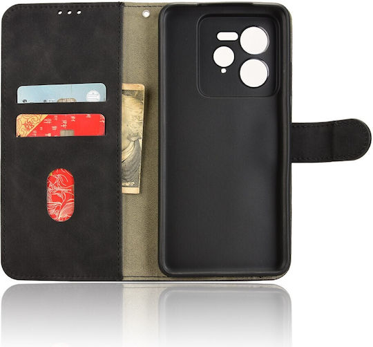 Skin Back Cover Leather Magnetic Black (Realme GT 7 Pro)