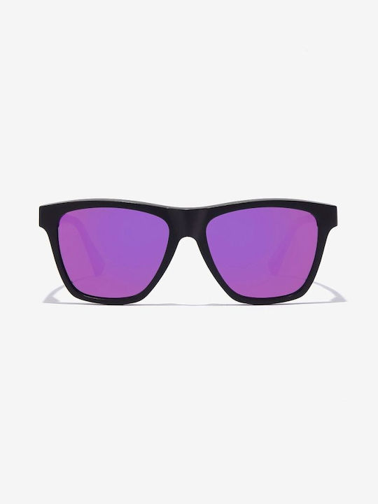 Hawkers Ls Raw Unisex Γυαλιά Ηλίου με Μαύρο Κοκκάλινο Σκελετό και Μωβ Polarized Καθρέφτη Φακό