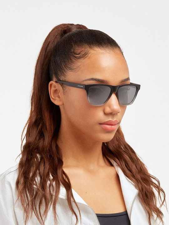 Hawkers Unisex Γυαλιά Ηλίου με Μαύρο Κοκκάλινο Σκελετό και Γκρι Polarized Φακό