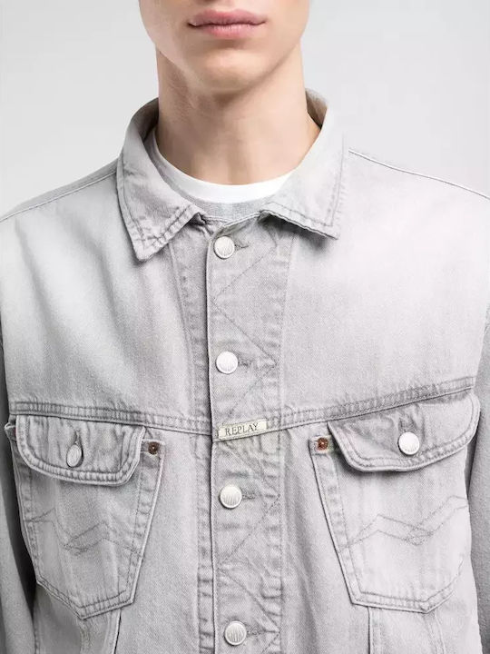 9zero1 Geci Barbati Denim Gri