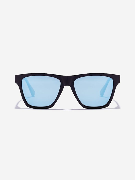 Hawkers Unisex Γυαλιά Ηλίου με Μαύρο Κοκκάλινο Σκελετό και Γαλάζιο Polarized Φακό