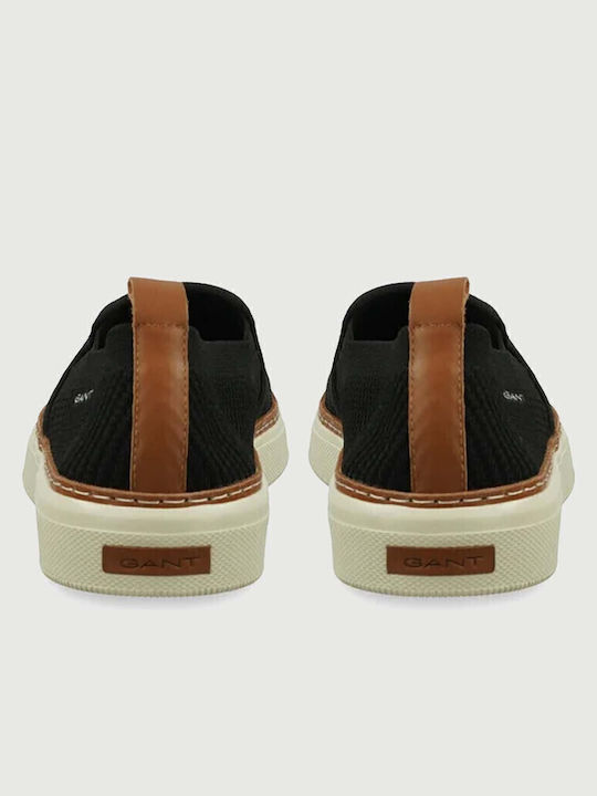 San Prep Men's Canvas Slip-Ons Black