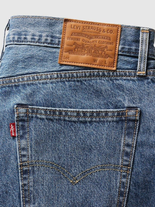 578 Ανδρικό Παντελόνι Τζιν με Relaxed Baggy Εφαρμογή Indigo