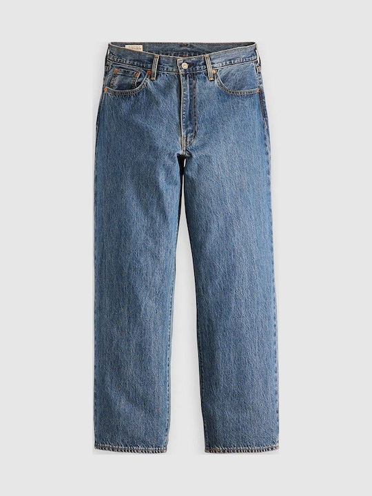 578 Ανδρικό Παντελόνι Τζιν με Relaxed Baggy Εφαρμογή Indigo