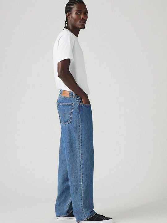 578 Ανδρικό Παντελόνι Τζιν με Relaxed Baggy Εφαρμογή Indigo