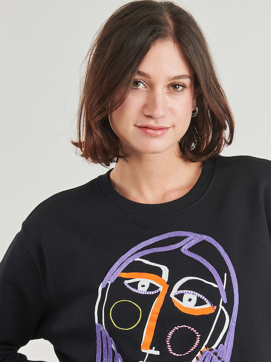 Face Hanorac pentru femei Negru