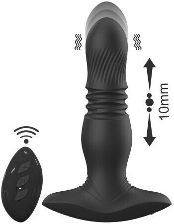 ToyBox Anal Plug with Wireless Functionality and Vibration Black