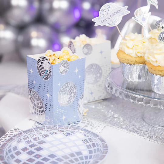 Party Pal Disco Party Popcorn Boxes 6pcs