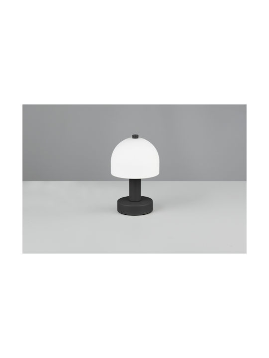 Trio Lighting Decorative Lamp Mushroom with Socket for Bulb E14 Black
