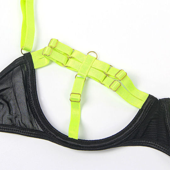Subblime 955281 Bra Set Necklace Leg Details Fluorescent Green