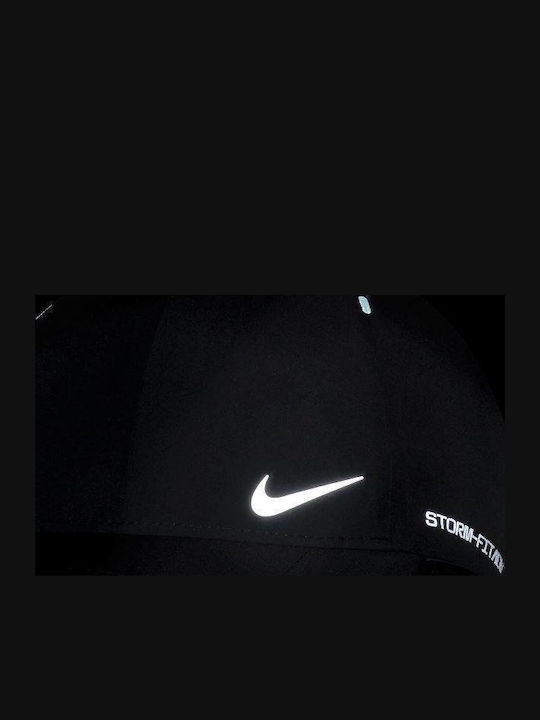 Fj6205-010 Nike Storm-fit Club Structured Aerobill Cap Black Reflective Silver Color