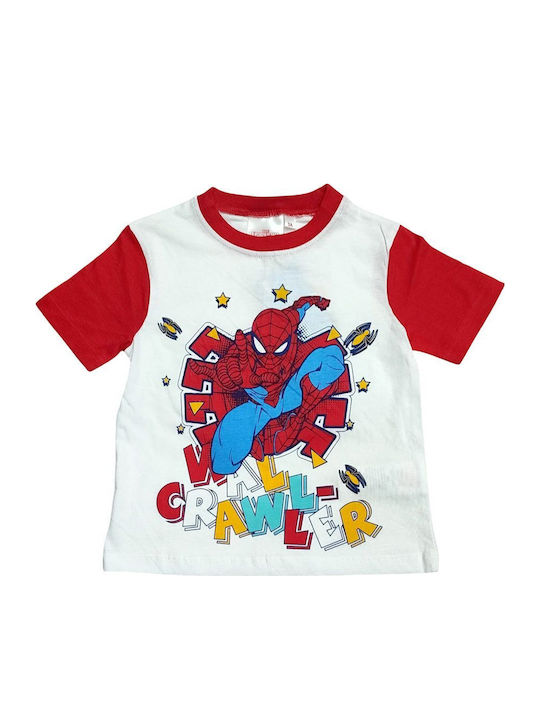 Disney Παιδική Πιτζάμα Καλοκαιρινή Spiderman