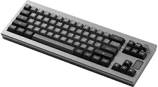 Epomaker Shadow-X Ασύρματο Gaming Μηχανικό Πληκτρολόγιο 75% με Custom Linear διακόπτες και RGB φωτισμό (Αγγλικό US) Black / Silver