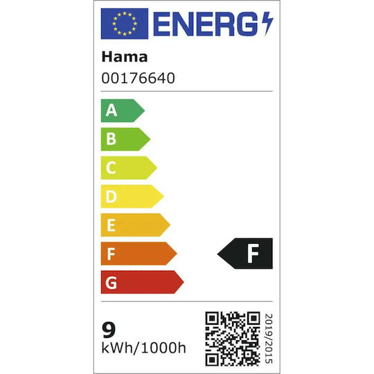Hama Dimmbare Smart RGBW WLAN-LED-Lampe E27 9W Matter 176640