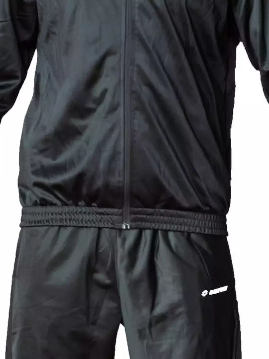 Trainingsanzug Glänzend mit Gummizug Schwarz