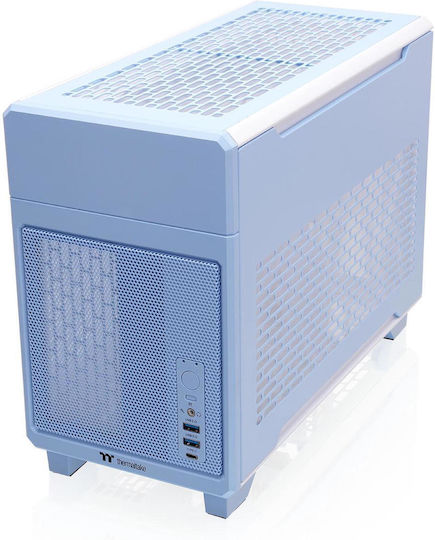 Thermaltake TR100 Мини Кула Компютърна Кутия Хидранджия Синя