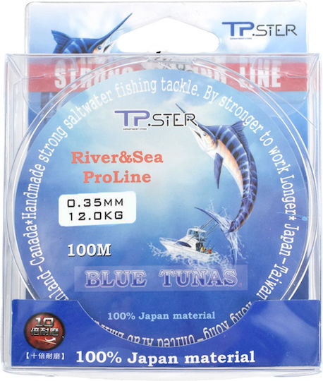 Tpster Πετονιά Ψαρέματος 100m / 0.35mm / 12kg