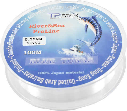 Tpster Πετονιά Ψαρέματος 100m / 0.22mm / 6.6kg
