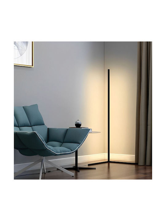 Led Floor Lamp Unique Design Light Selection Cool White Warm White White Black Colour Usb Base Dimensions 42x2.3x130cm