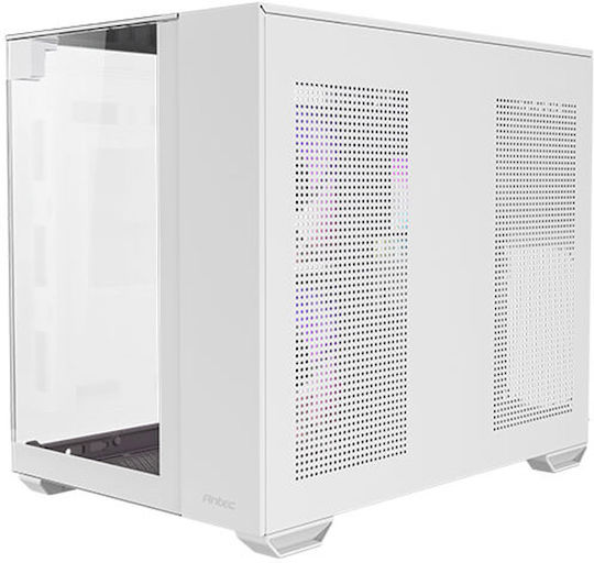 Antec CX600M Trio ARGB Gaming Mini-Turm Computergehäuse mit Seitenfenster Weiß