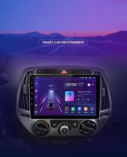 Ηχοσύστημα Αυτοκινήτου για Hyundai i30 2007-2012 (Bluetooth/USB/WiFi/GPS/Apple-Carplay/Android-Auto) με Οθόνη Αφής 9"
