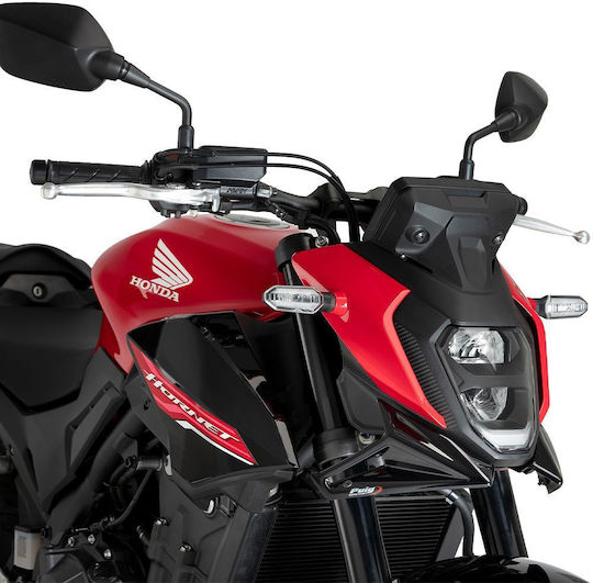 Puig Μπροστά Spoilers Μοτοσυκλέτας για Honda Hornet Μαύρο