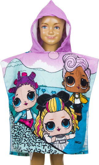L.O.L. Surprise! Poncho-Halat De Baie Pentru Bebeluși Cu Glugă 55x110cm