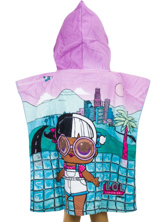 L.O.L. Surprise! Baby Poncho-Bademantel mit Kapuze Mehrfarbig 55x110cm