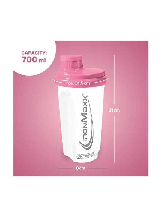 IronMaxx Shaker Proteine 750ml Plastic Alb
