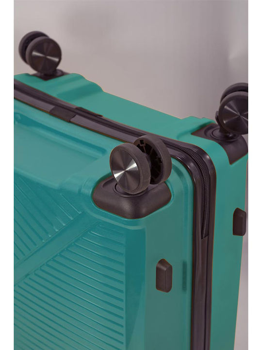 Benzi Benzi Hart Gepäck Petrol Blau Mit 4 Räder Koffer-Set 3 Stück