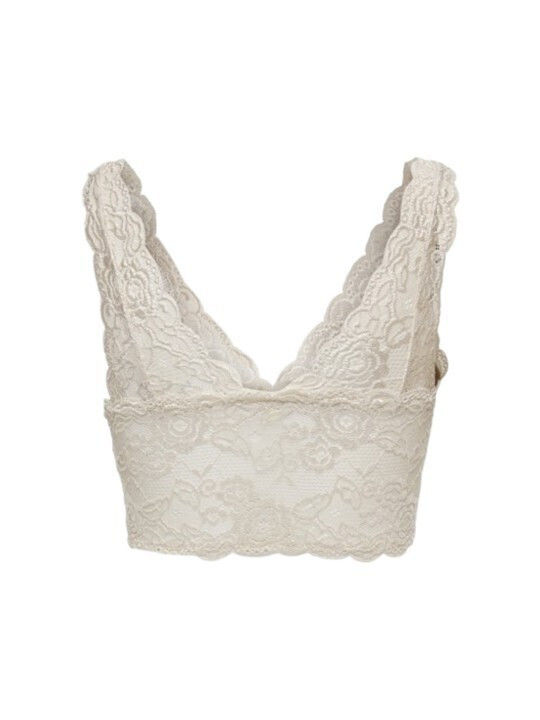 Only Women's Bralette Onlchloe Lace Bra Noos Acc 15107599 Peach Taffy Only