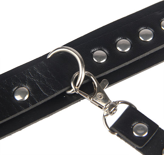 Curea Neagră Trend Bondage Brățară Buclă Picior Curea Punk Talie