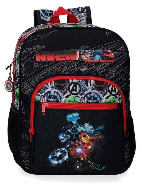 Avengers Schulranzen Rucksack Schwarz